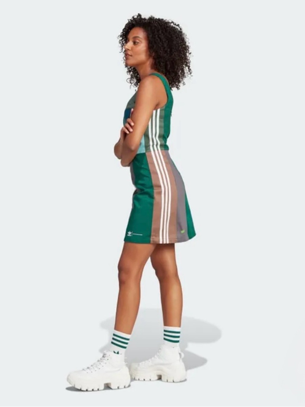 Adidas Women Originals KSENIASCHNAIDER Reprocessed Limited Ed Dress Size 12 NEW - Picture 3 of 17